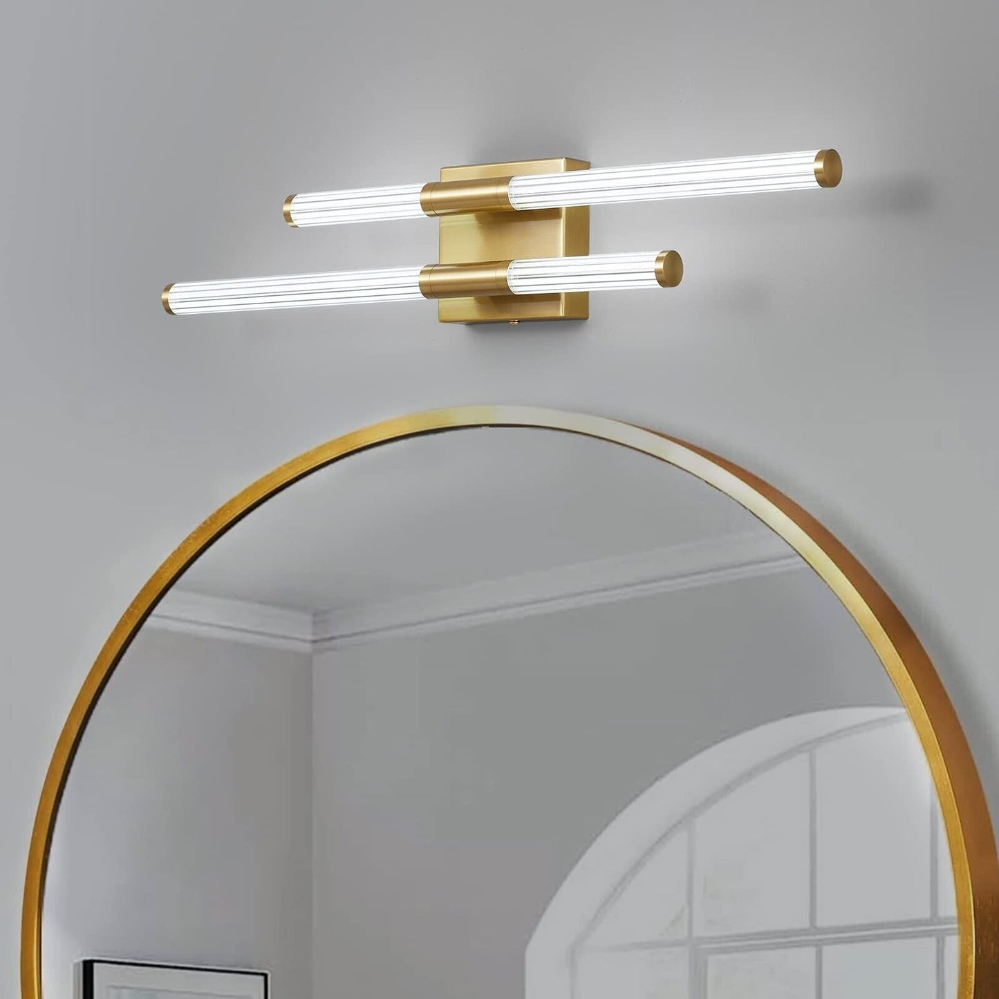 Modern Bathroom Vanity Light 23.22In Gold LED 6000K Bathroom Light Fixtures O...