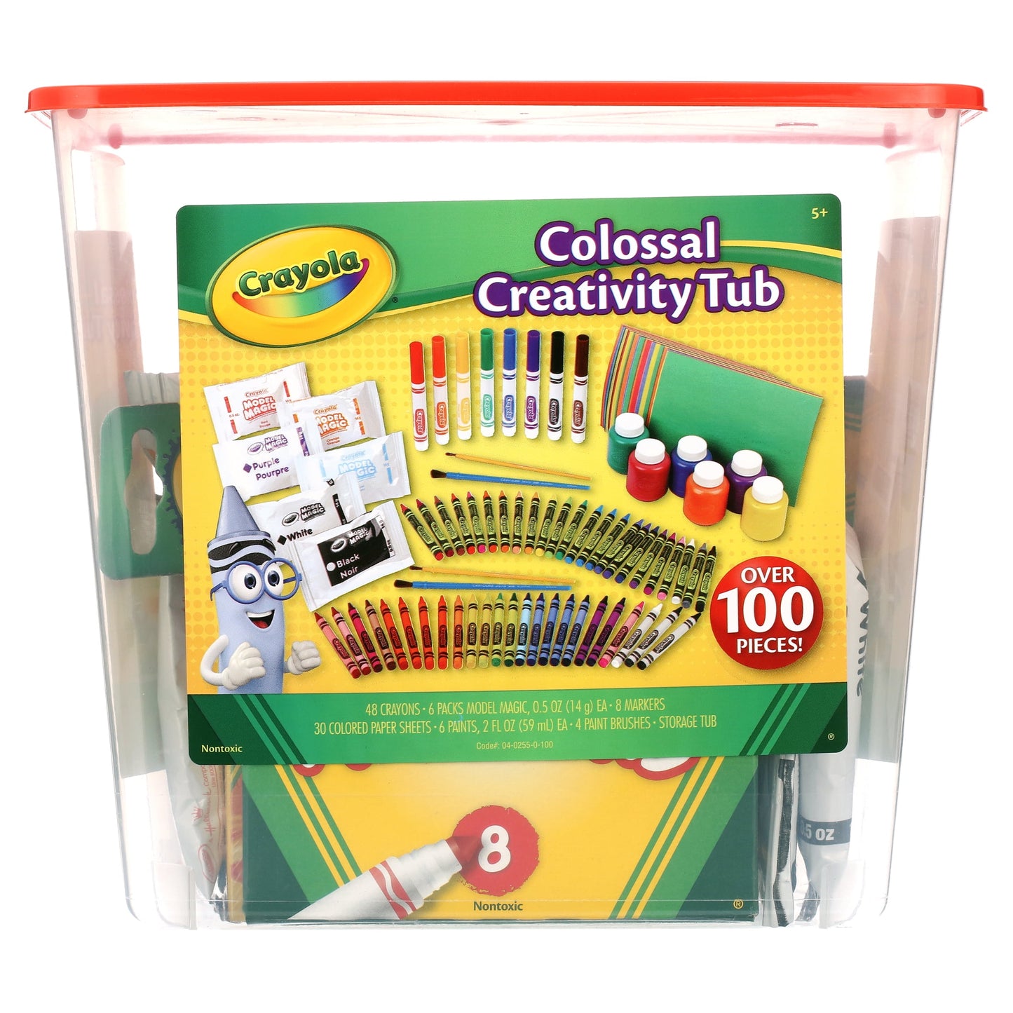 Creativity Tub, Art Set, 102 Pcs, Craft Supplies, Art Toys for Kids, Beginner Unisex Child