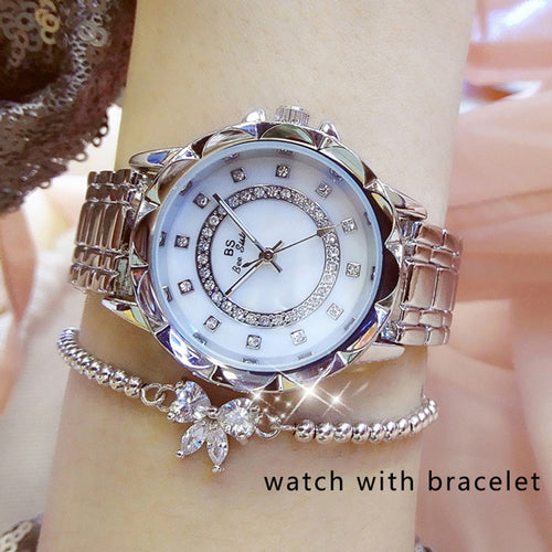 Luxurious Crystal-Accented Women's Fashion Watch