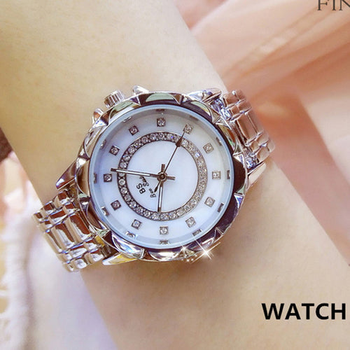 Luxurious Crystal-Accented Women's Fashion Watch