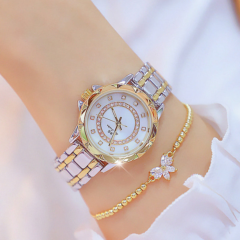 Luxurious Crystal-Accented Women's Fashion Watch