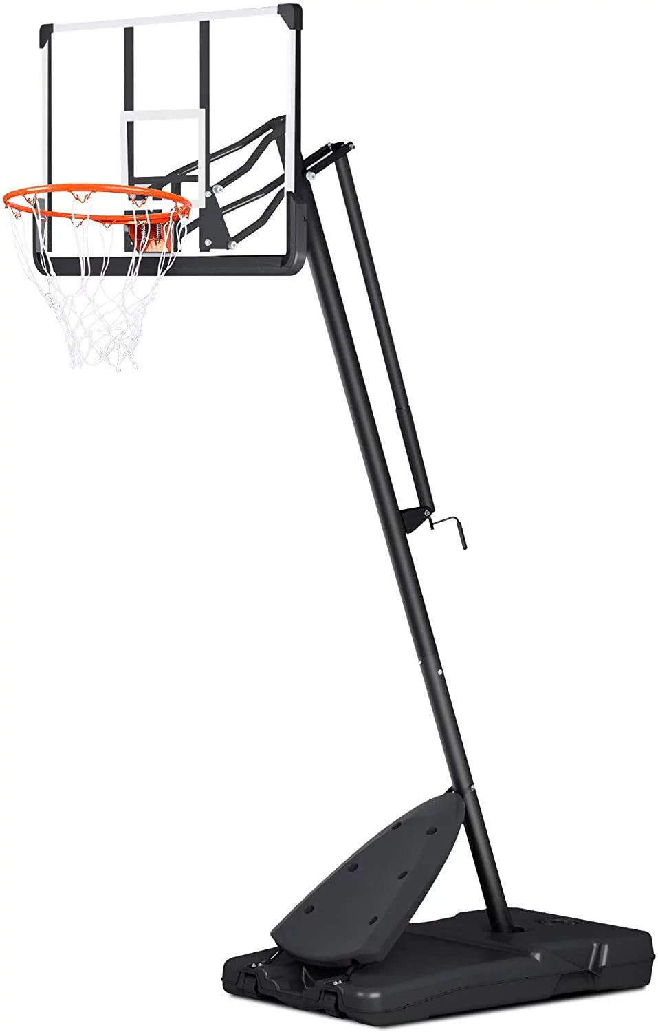 54 In. Basketball Hoop Outdoor Portable Basketball Goal with 7.5 - 10 Ft. Adjustable Basketball System Basketball Equipment with Wheels for Adult Kids Family Indoor and Outdoor