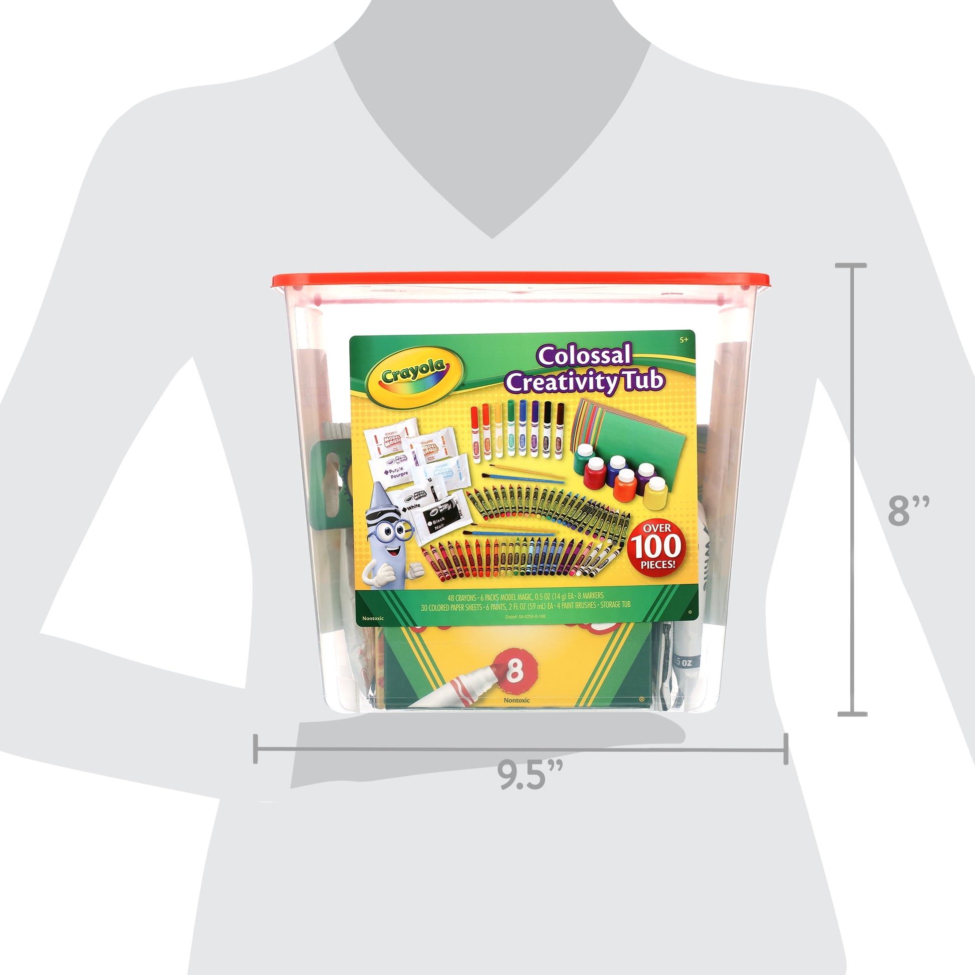 Creativity Tub, Art Set, 102 Pcs, Craft Supplies, Art Toys for Kids, Beginner Unisex Child