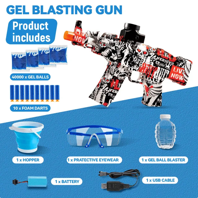 Electric Gel Ball Blaster Surge - Extended 100+ Foot Range - Toy Gel Ball Blasters with Water Based Beads - Automatic Modes - Outdoor Games & Toys