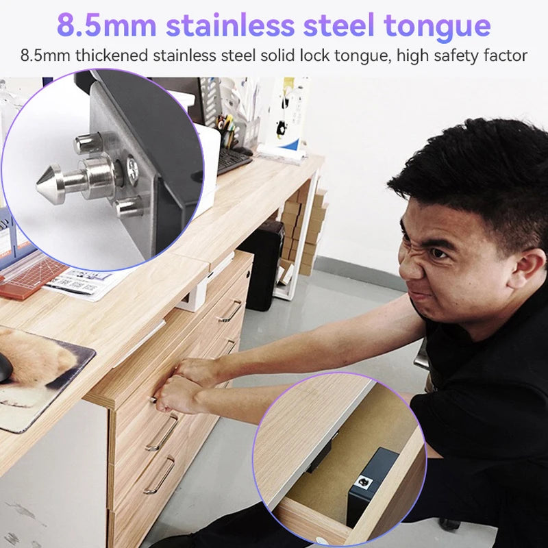 Smart Home Drawer Electronic Lock Hidden DIY Wooden Cabinet Smart Door Lock IC Card Sensor TTLOCK APP Unlock Security Protection