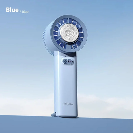 2024 Summer Gadget Handheld Turbo Jet Fan Mini Portable Ice Cold Fan Generation Brushless Motor Wind High Speed Duct Fans Violen
