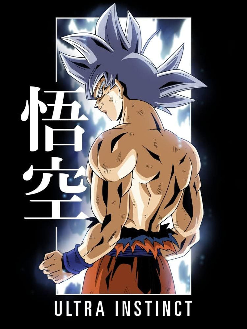 Dragonball Z Super Ultra Instinct Men’S Black Graphic Crew Neck Tee