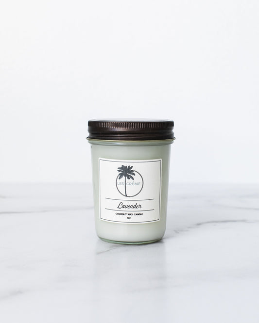 Les Crème Lavender Coconut Wax Candle – Aromatherapy Candle