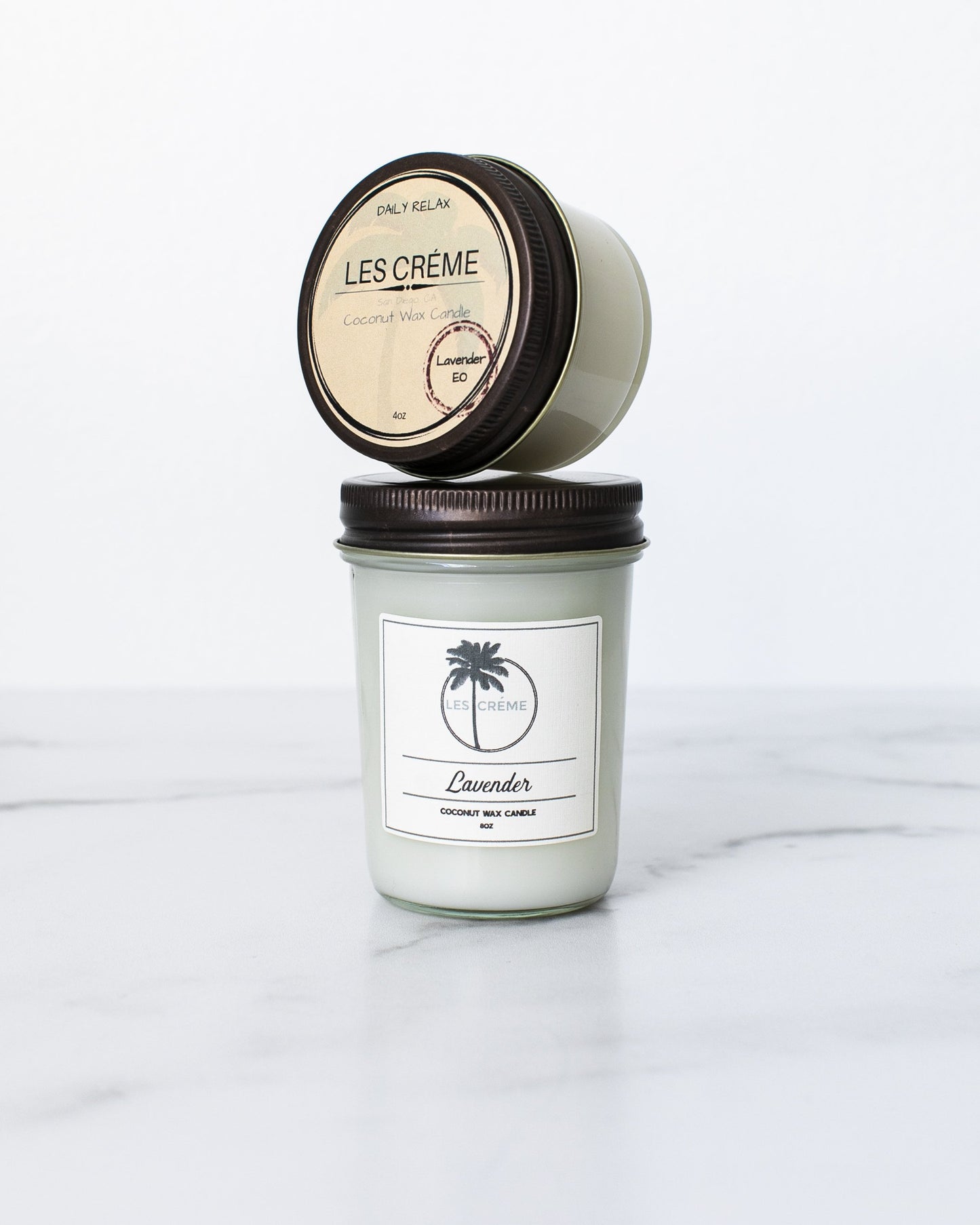 Les Crème Lavender Coconut Wax Candle – Aromatherapy Candle