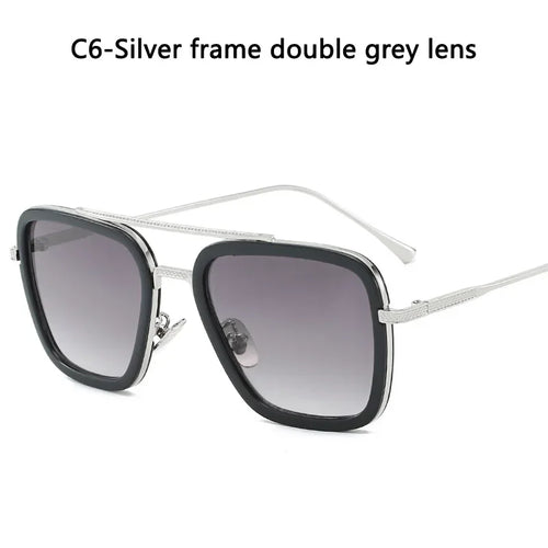 Tony Stark-Inspired Square Sunglasses for Men & Women