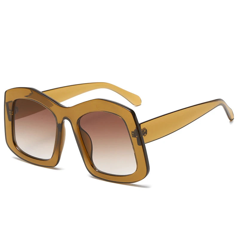 Bold Oversized Square Sunglasses for Women - Retro Fashion Shades