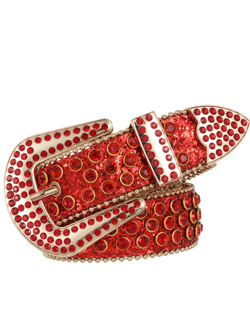 Women's Western Rhinestone Embellished Belt - Cowboy Belt