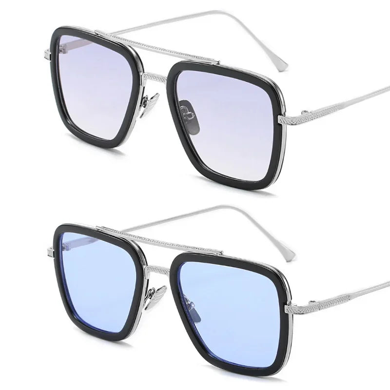 Tony Stark-Inspired Square Sunglasses for Men & Women