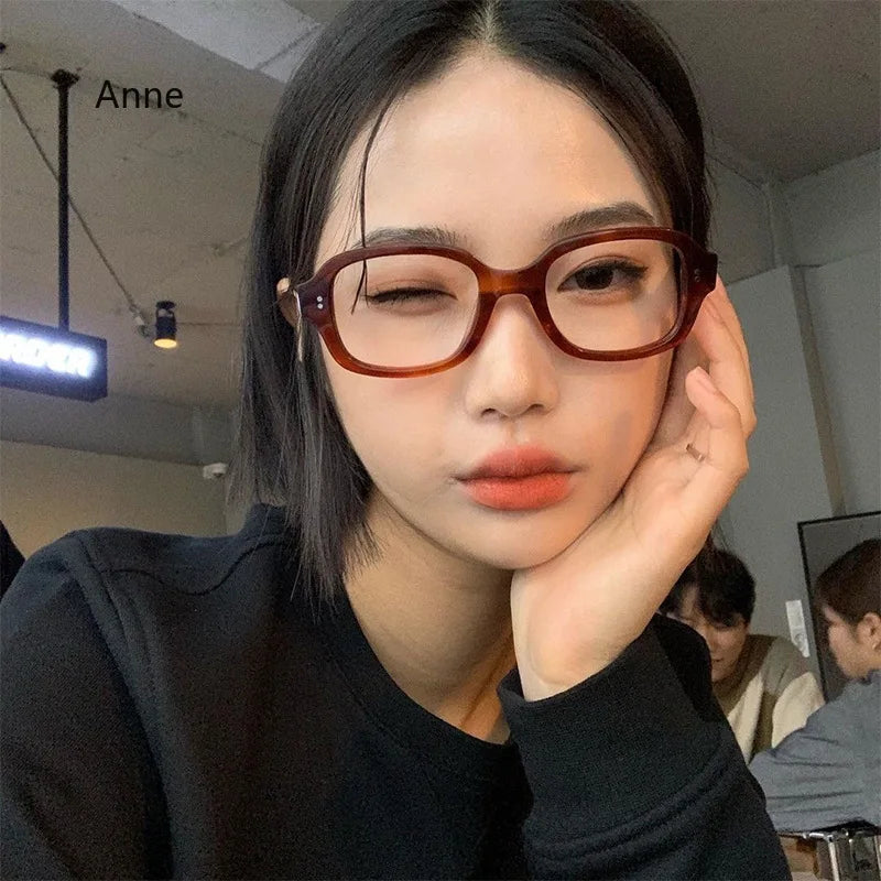 Vintage Oversized Square Eyeglasses for Women & Men