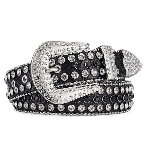 Women's Western Rhinestone Embellished Belt - Cowboy Belt