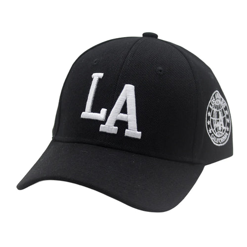 LA Embroidered Baseball Cap - Adjustable Snapback Hat for Men & Women