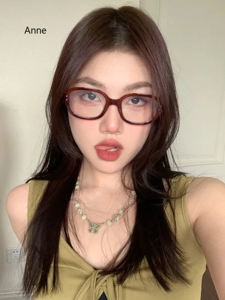 Vintage Oversized Square Eyeglasses for Women & Men