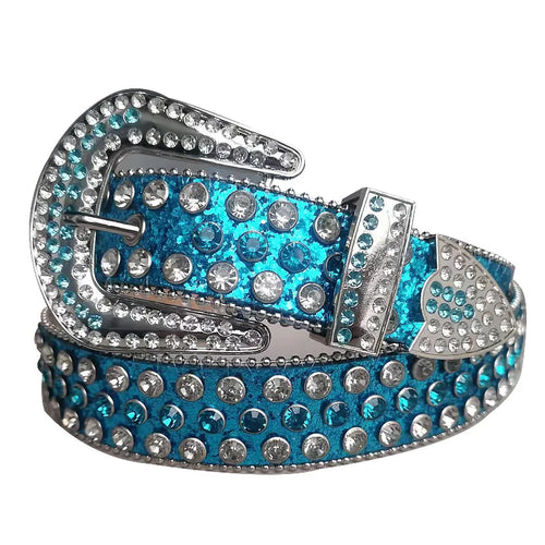 Women's Western Rhinestone Embellished Belt - Cowboy Belt