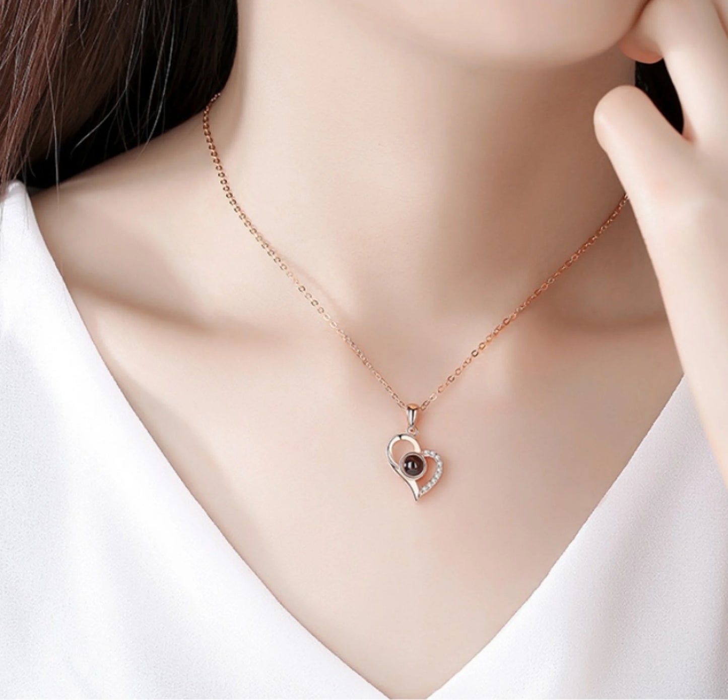 Customized Photo Projection Necklace Fashionable Women's Jewelry New