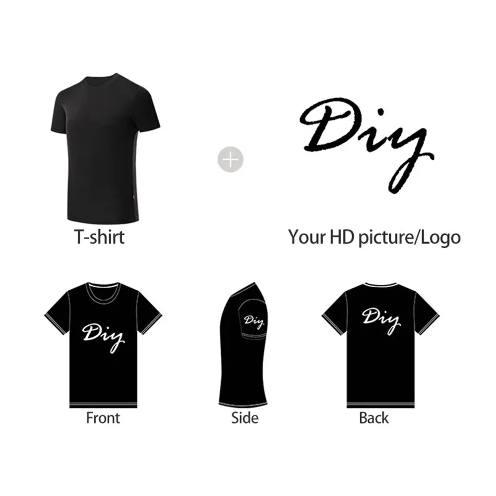 Private custom T-shirt Short Sleeve Design your own T-shirt workwear
