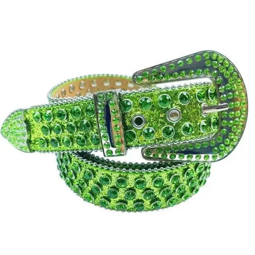 Women's Western Rhinestone Embellished Belt - Cowboy Belt