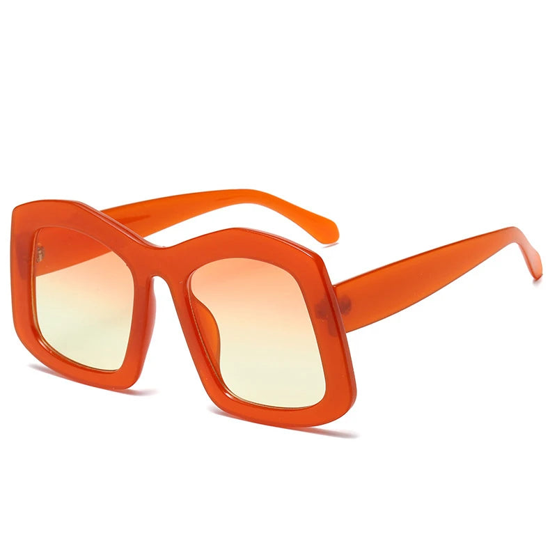 Bold Oversized Square Sunglasses for Women - Retro Fashion Shades