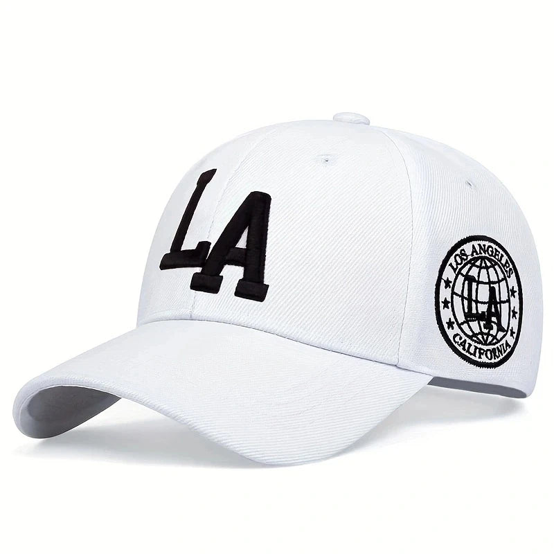LA Embroidered Baseball Cap - Adjustable Snapback Hat for Men & Women