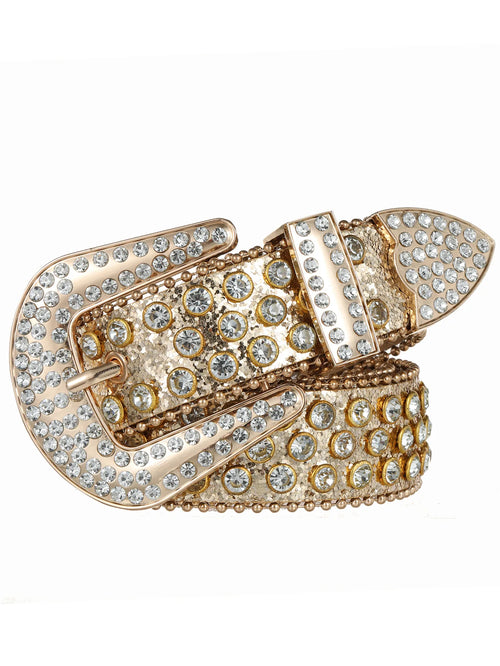 Women's Western Rhinestone Embellished Belt - Cowboy Belt