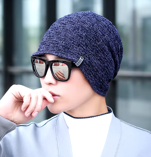 Men's Slouchy Knit Beanie – Warm, Stylish, and Versatile Hat in Multiple Colors