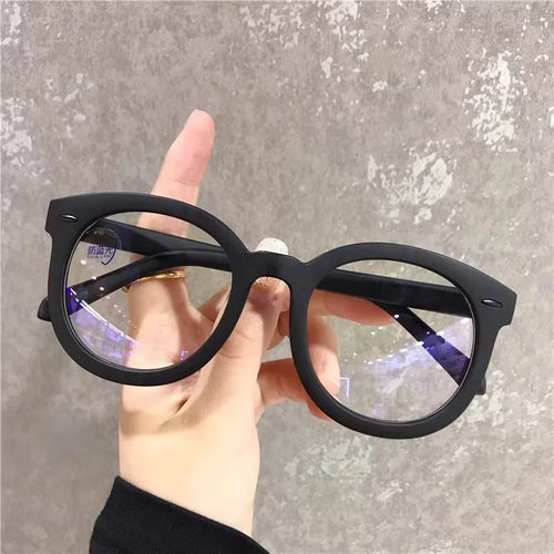 Round Oversized Glasses for Women - Bold Clear Lens Fashion Eyewear