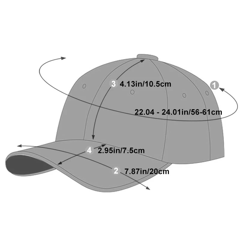 LA Embroidered Baseball Cap - Adjustable Snapback Hat for Men & Women