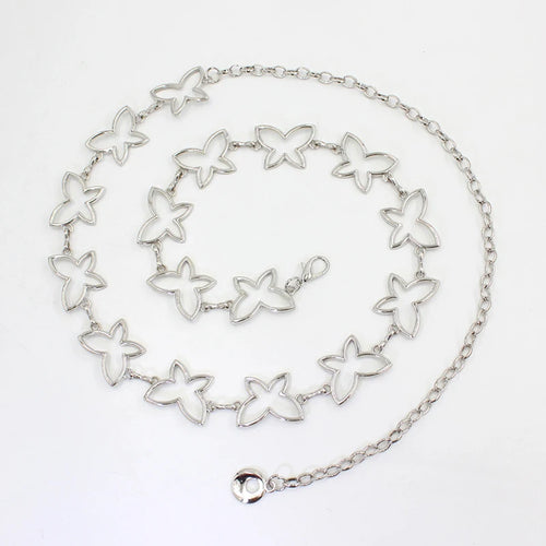 Women's Greek Key Lion Head Chain Belt – Luxurious Metal Waist Belt