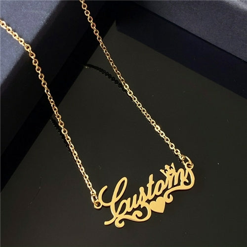 Stainless Steel Customized Name Necklaces for Women Personalized