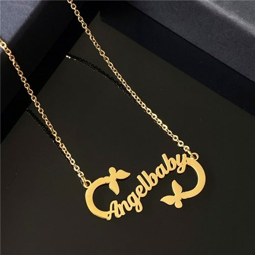 Stainless Steel Customized Name Necklaces for Women Personalized