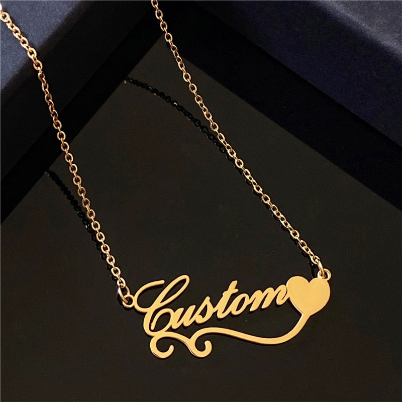 Stainless Steel Customized Name Necklaces for Women Personalized