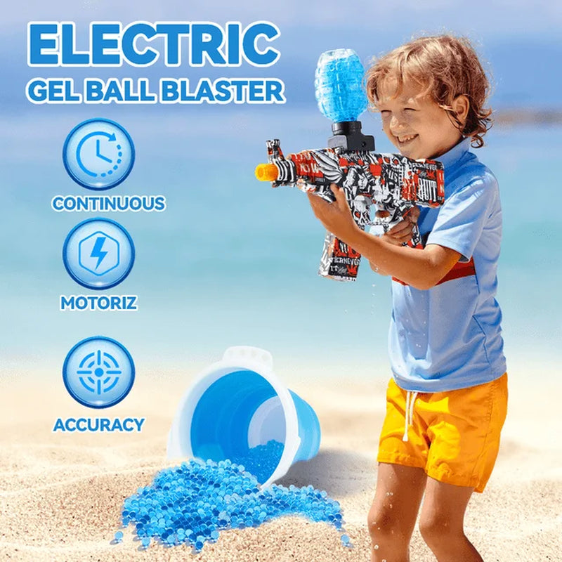 Electric Gel Ball Blaster Surge - Extended 100+ Foot Range - Toy Gel Ball Blasters with Water Based Beads - Automatic Modes - Outdoor Games & Toys