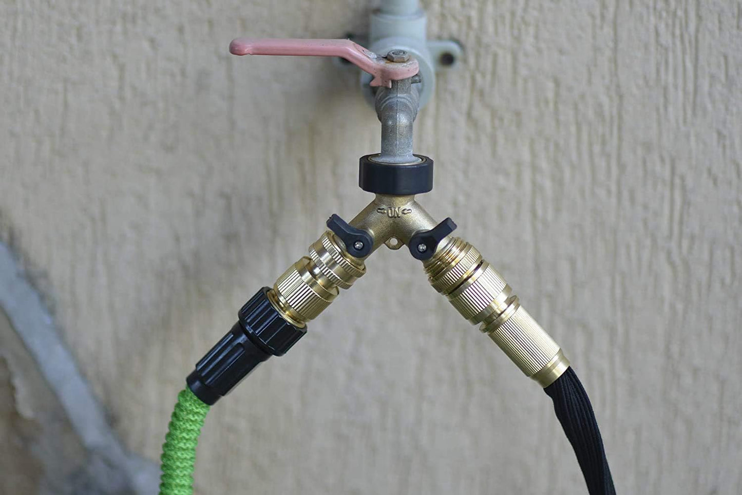 Garden Hose Quick Connector Set Solid Brass 3/4 Inch GHT Water Fitings Thread Easy Connect No-Leak Male Female Value (10, Internal Thread Quick Connector) IQC-10