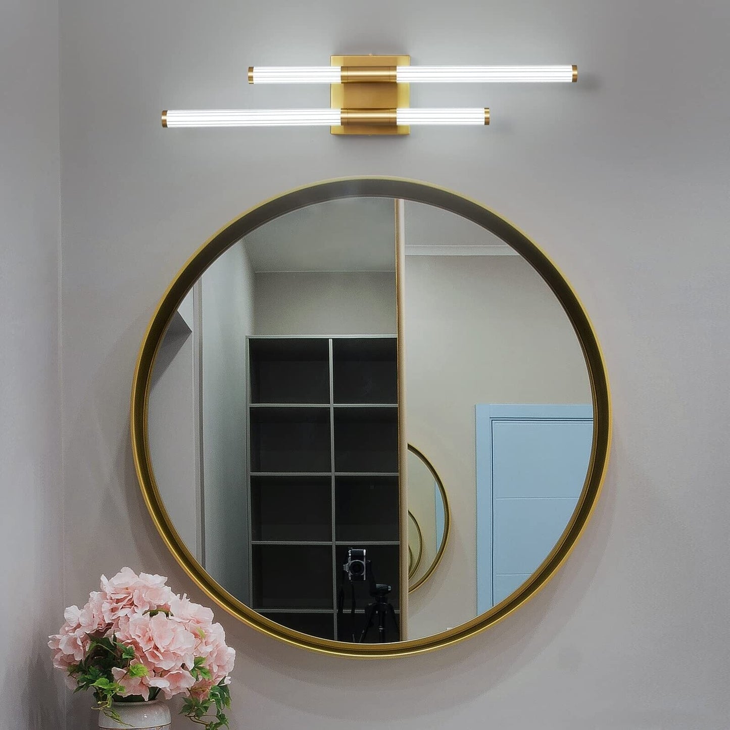 Modern Bathroom Vanity Light 23.22In Gold LED 6000K Bathroom Light Fixtures O...