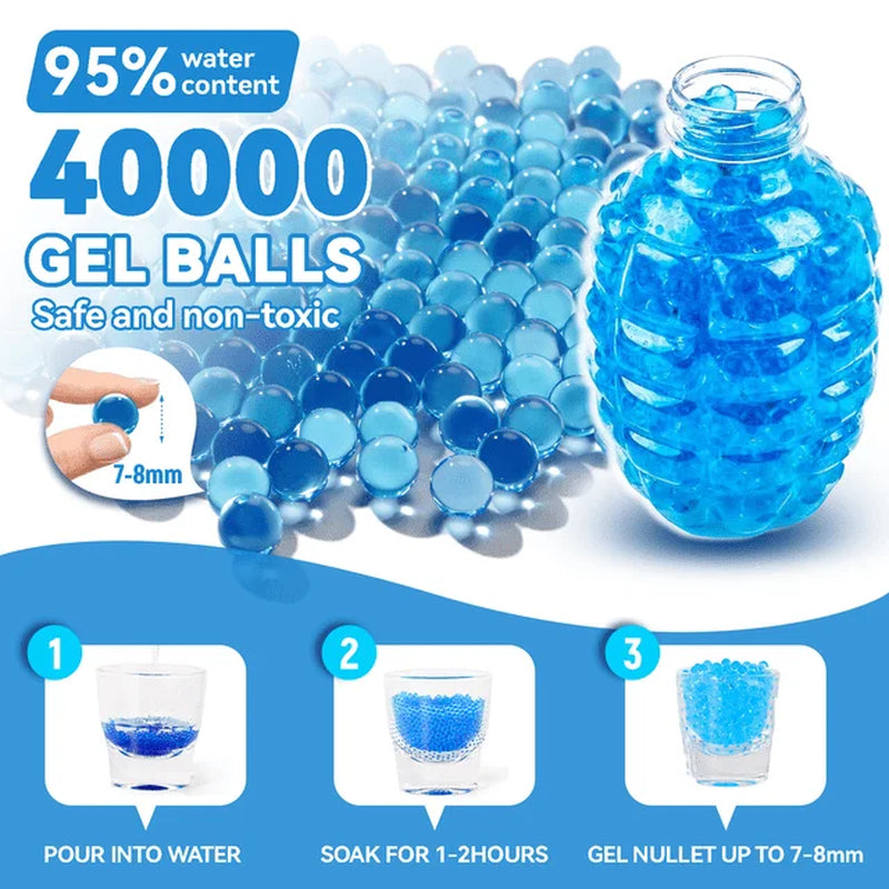Electric Gel Ball Blaster Surge - Extended 100+ Foot Range - Toy Gel Ball Blasters with Water Based Beads - Automatic Modes - Outdoor Games & Toys