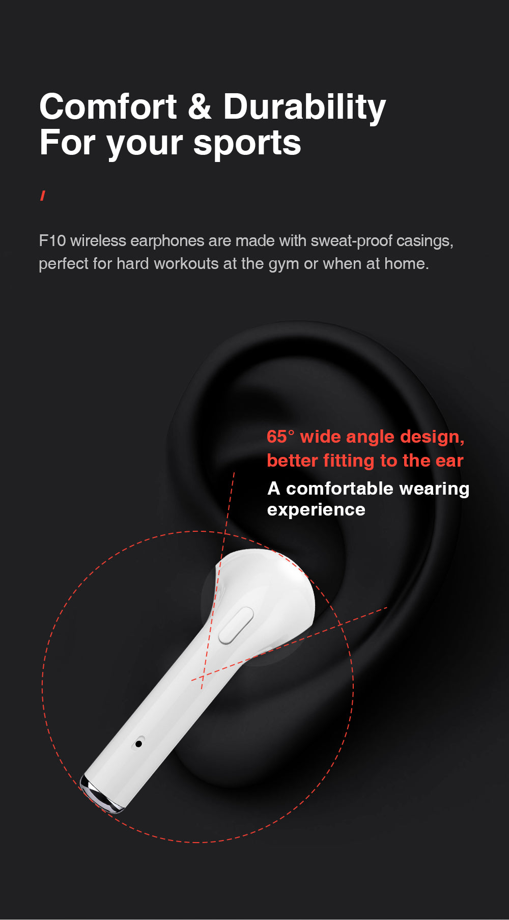 Wireless Bluetooth Earbuds with Charging Case