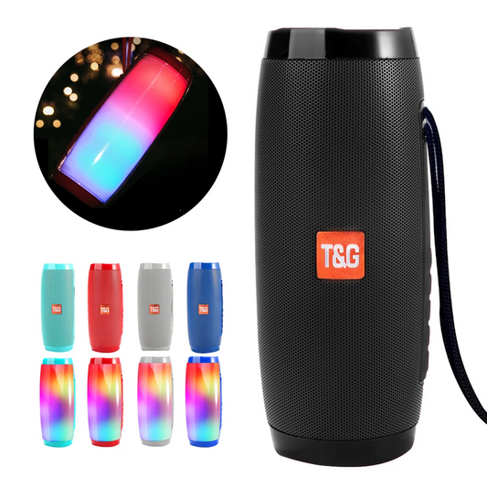 Portable Bluetooth Speaker with LED Light Show