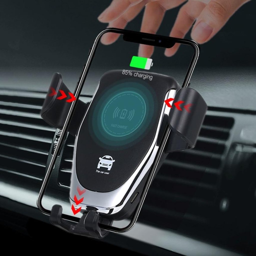 Wireless Car Charger with Automatic Clamping