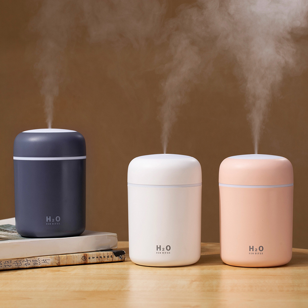 Portable H2O Ultrasonic Humidifier with Colorful LED Lights