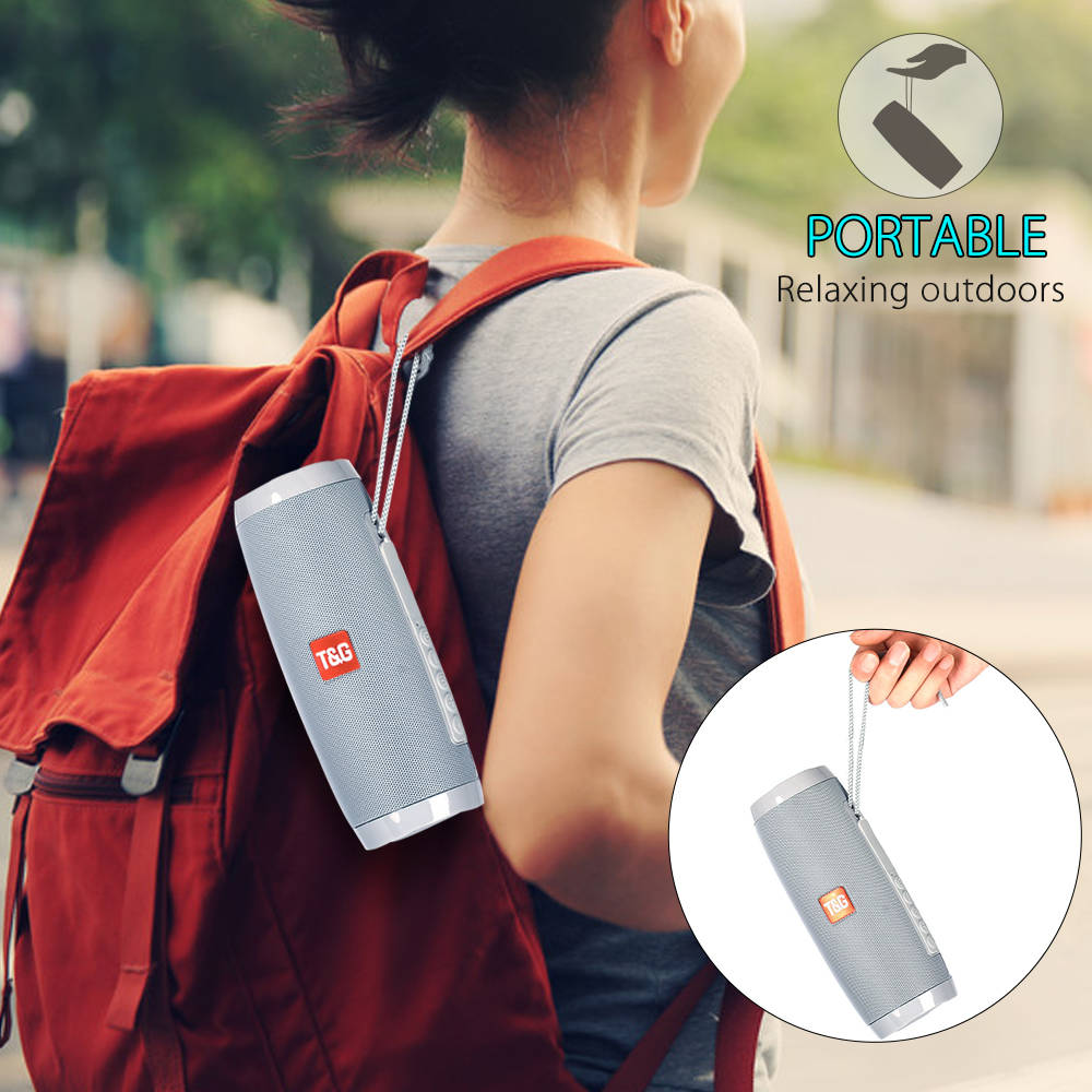 Portable Bluetooth Speaker with LED Light Show