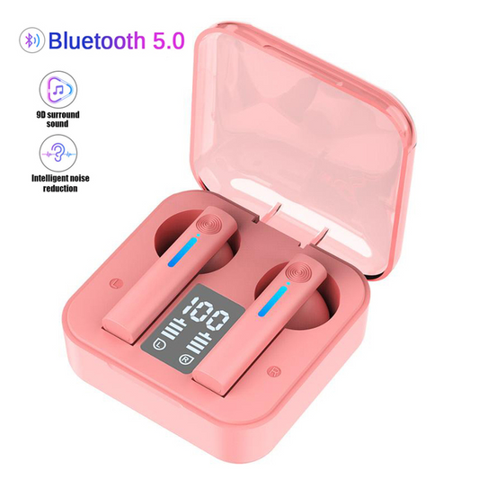 Wireless Bluetooth Earbuds with LED Display Charging Case