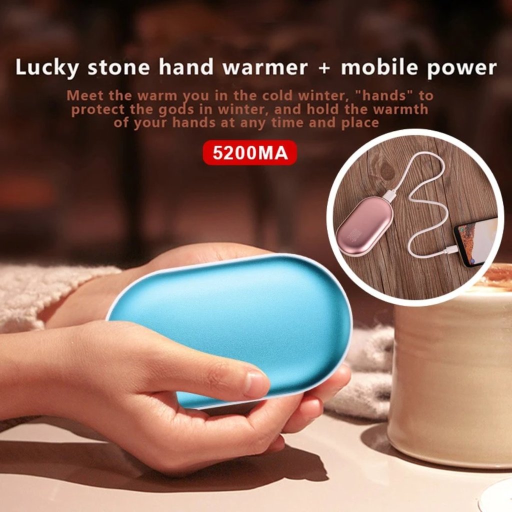 2-in-1 Quick Heating Electric Hand Warmer with USB Charging