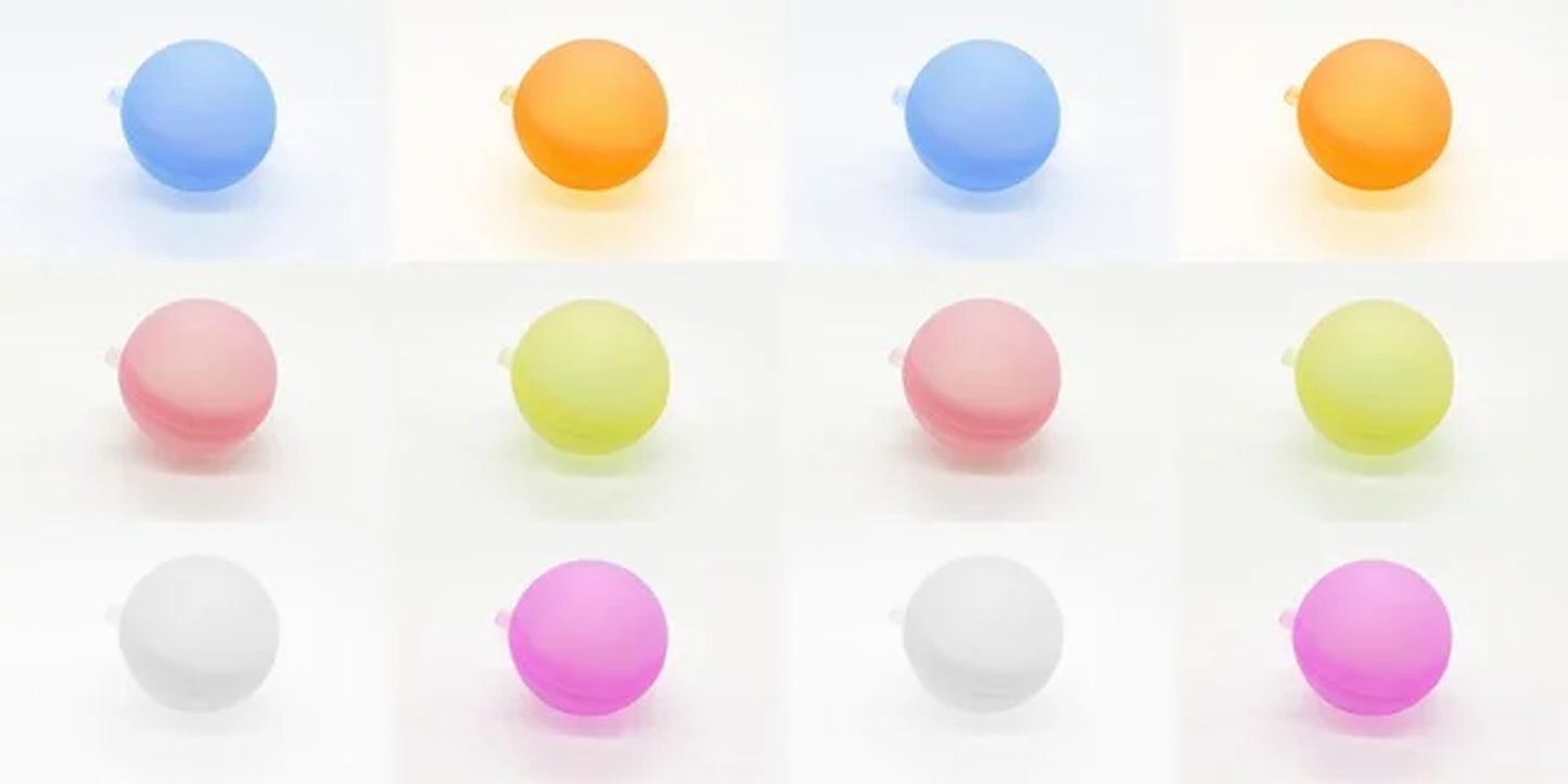 Reusable Water Bomb Splash Balls for Kids, Refillable Water Balloon, Quick Fill, Self Sealing, Swimming Pool