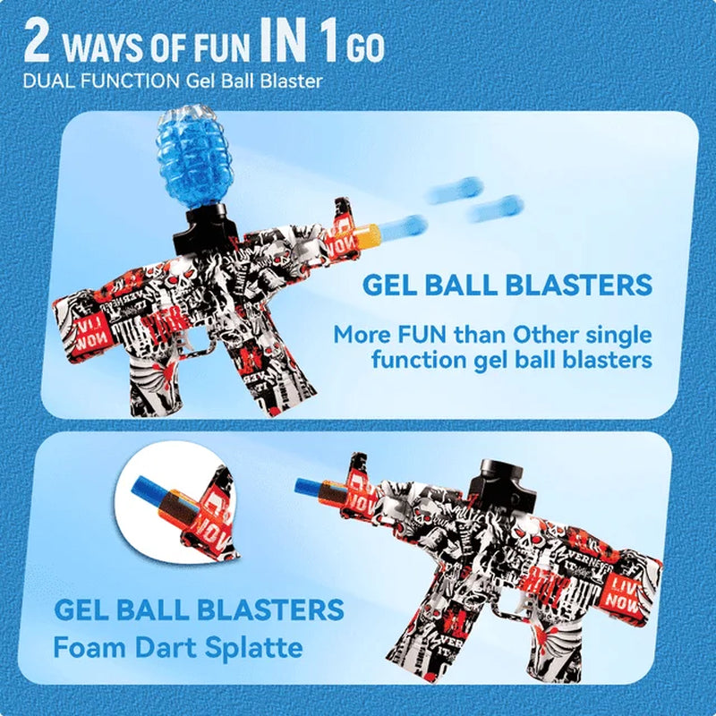 Electric Gel Ball Blaster Surge - Extended 100+ Foot Range - Toy Gel Ball Blasters with Water Based Beads - Automatic Modes - Outdoor Games & Toys