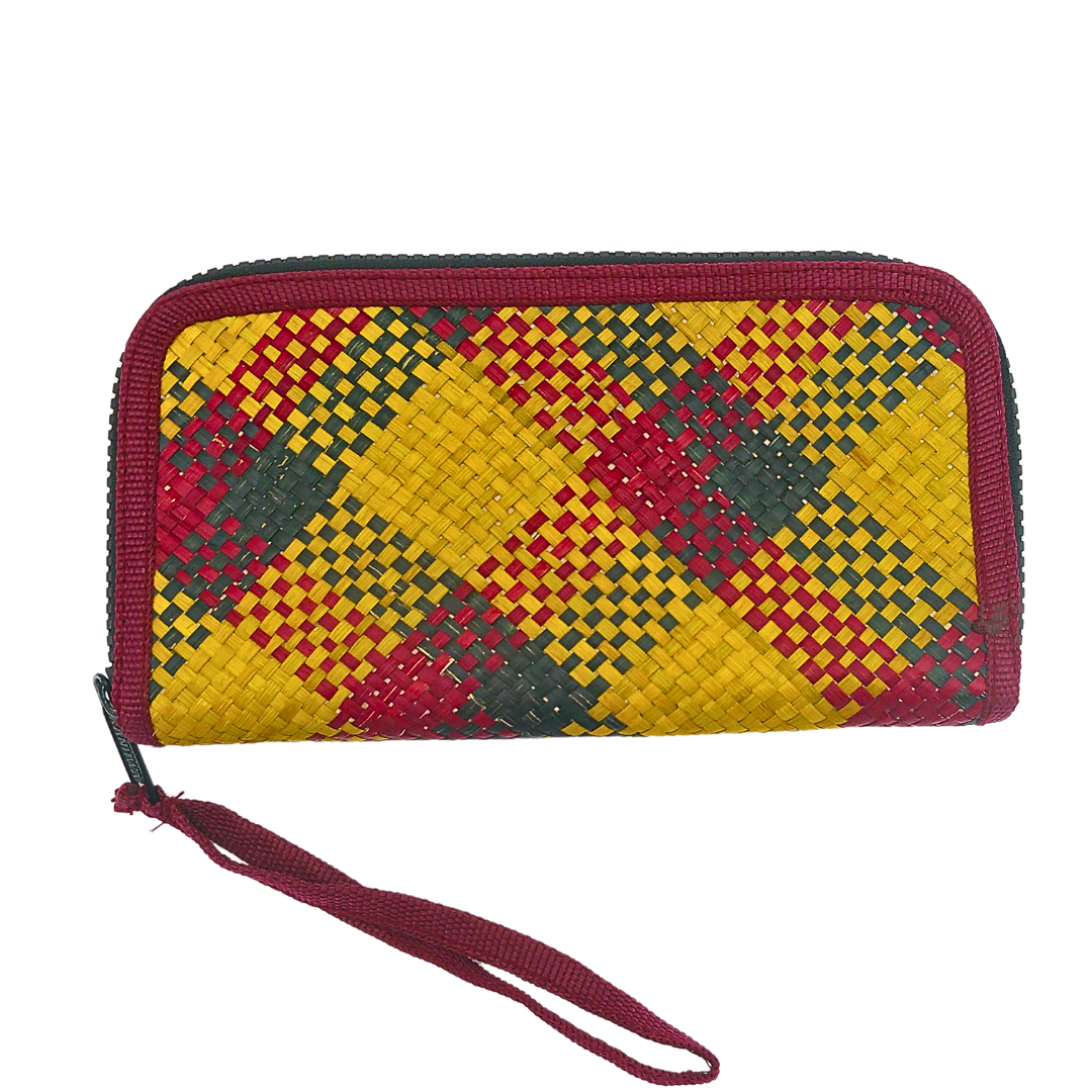 Handwoven Buri Wallet Purse | Eco-Friendly Straw Clutch