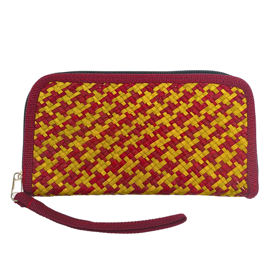 Handwoven Buri Wallet Purse | Eco-Friendly Straw Clutch